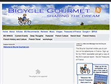 Tablet Screenshot of bicyclegourmet.com